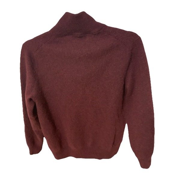 Polo Ralph Lauren quarter-zip wool sweatshirt in aged burgundy Size Large - Picture 5 of 6